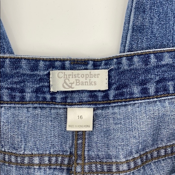 Christopher & Banks Cuffed Cropped Capri Denim - Picture 5 of 8